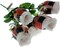 Patriotic Flowers, US Flag, Memorial Day, 4th of July Decor America Veterans Day, One Bouquet 7 Stems Red White Blue